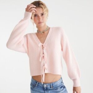 Ribbed Reversible Tie Cardigan by AÉROPOSTALE NWT Size Large